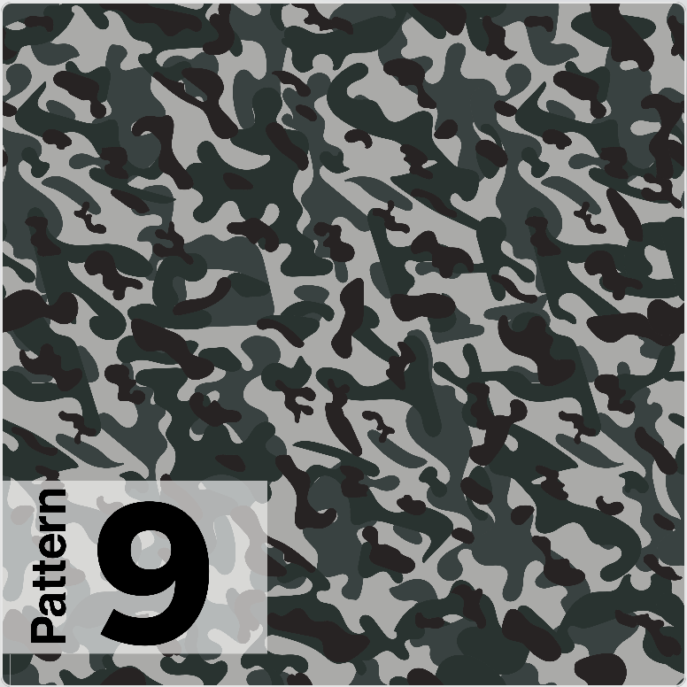 Fabric sheet, printed camo, almost 83 square feet.