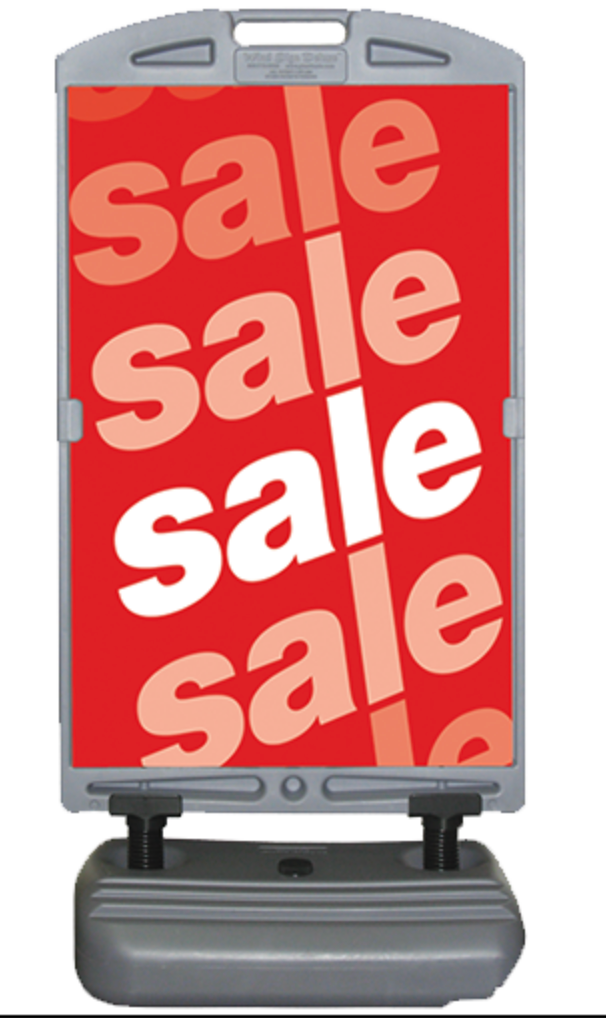 Wind Sign Deluxe for 28" x 44" inserts, one on each side