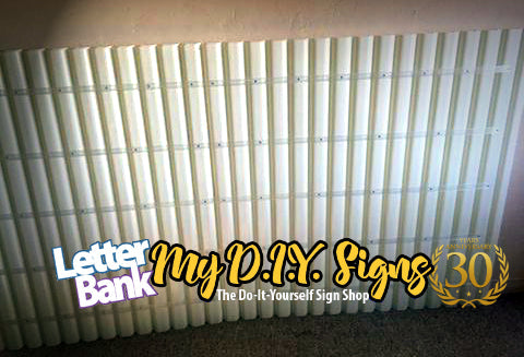 6" Track for 6" Flex Letters on Replacement Fiberglass v3 Sign Faces