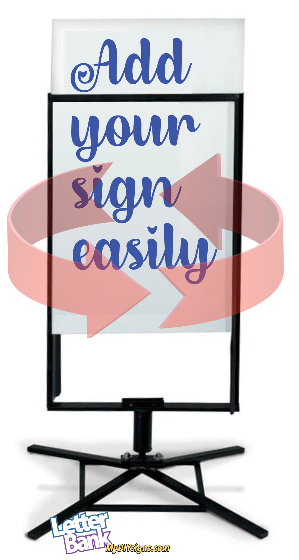 LetterBank Wind Spinner Sign Frame