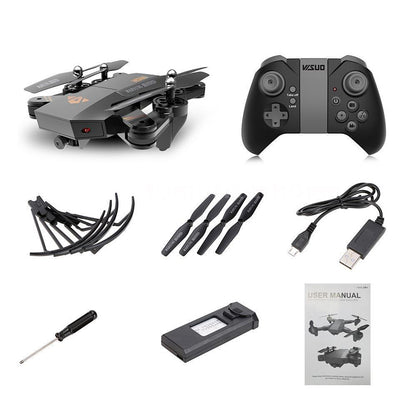 WOW RC Drone VISUO XS809W RTF 4CH 6 Axis 2.4G With HD Camera 0.3MP 480P RC Quadcopter One Key To Auto-Return / Headless Mode / 360°Rolling RC Quadcopter / Remote Controller / Transmmitter / Camera