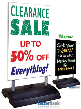 Sidewalk spring sign with Marker board