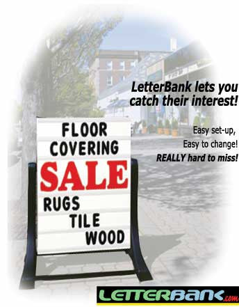 Sidewalk Swinger Changeable Sign