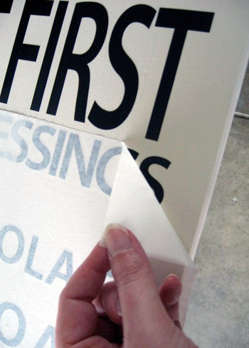 Ready-to-apply Window Sign Letters, self-adhesive