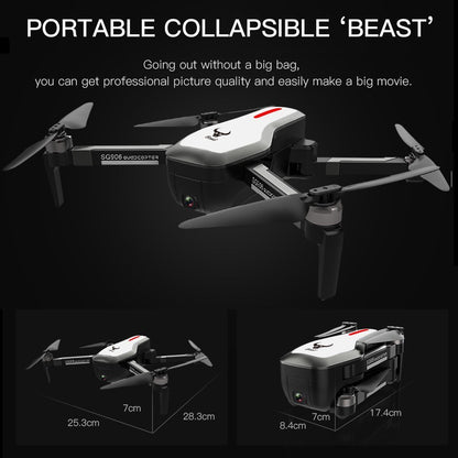 WOW GPS Brushless 4K Drone with Camera Handbag 5G Wifi FPV Foldable Optical Flow Positioning Altitude Hold RC Quadcopter Drone with 3 Battery