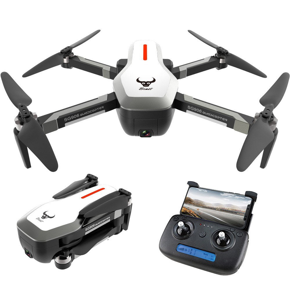 WOW GPS Brushless 4K Drone with Camera Handbag 5G Wifi FPV Foldable Optical Flow Positioning Altitude Hold RC Quadcopter Drone with 3 Battery