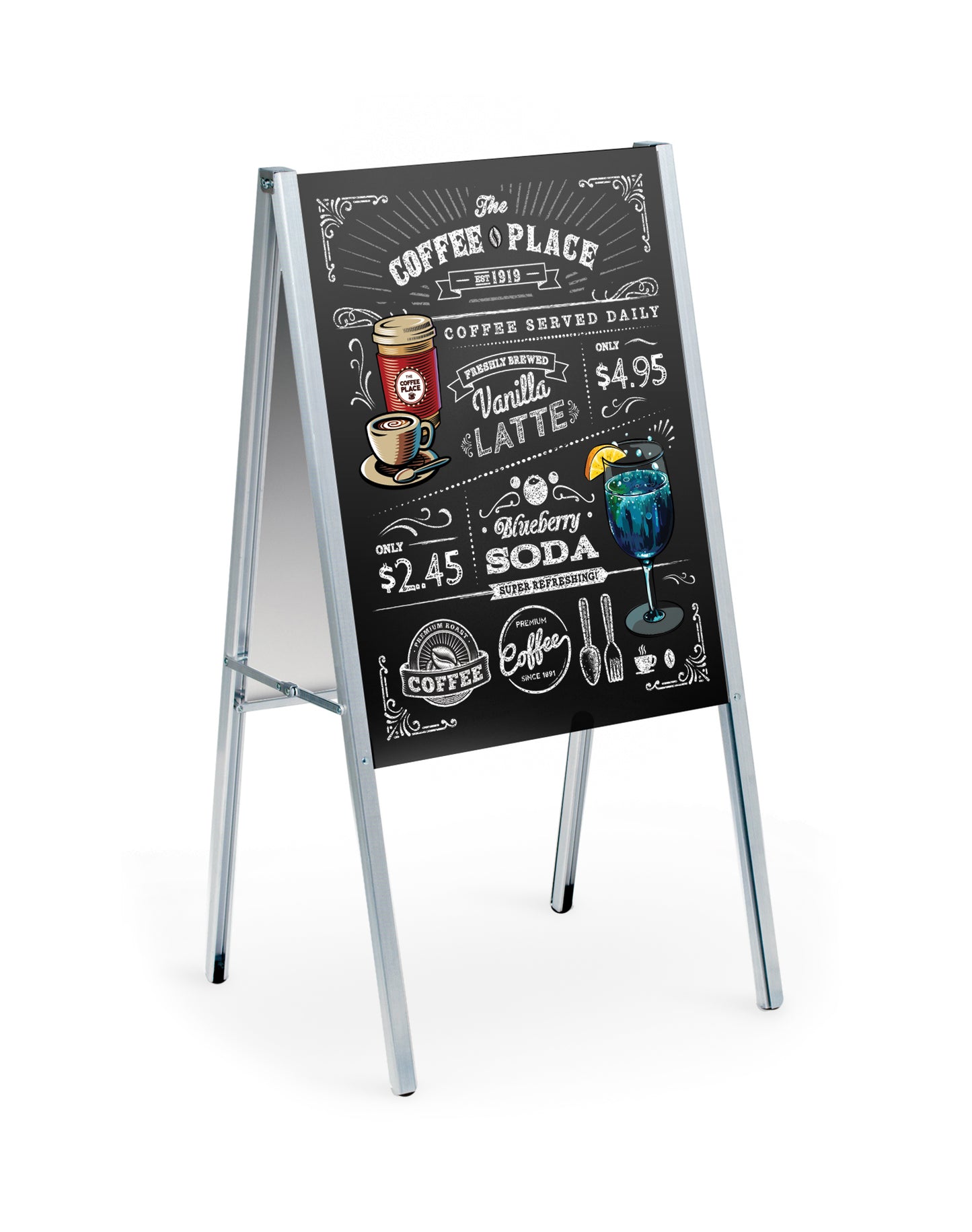 TAF22 A-frame Collapsible Sign Board Frames for 22x28" inserts