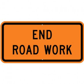 End Road Work 36x18"