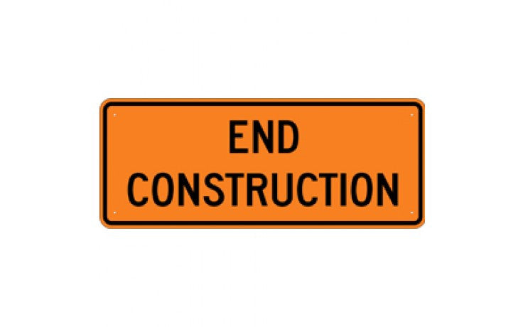 End Construction 60x24"