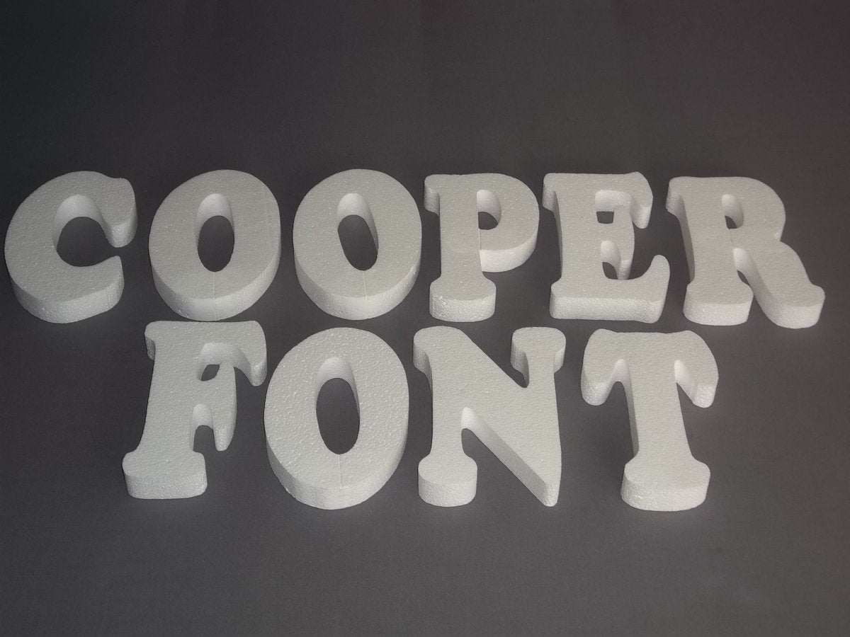 Economy Foam Letters 1" thick, unpainted for signs & concrete casting