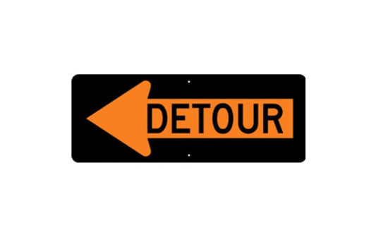 Detour Left Arrow
