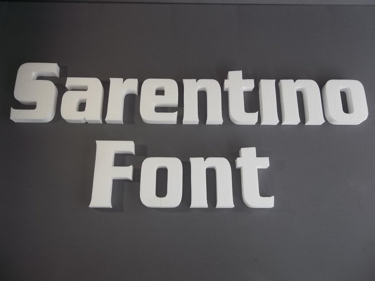 Economy Foam Letters 1" thick, unpainted for signs & concrete casting