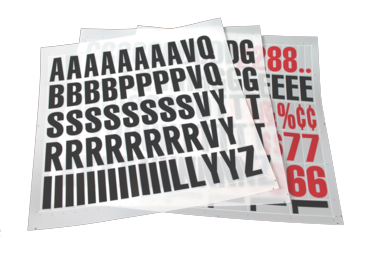 Styrene Letter Set, 2" (190 set)