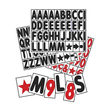 Replacement 5" letter set for sign boards
