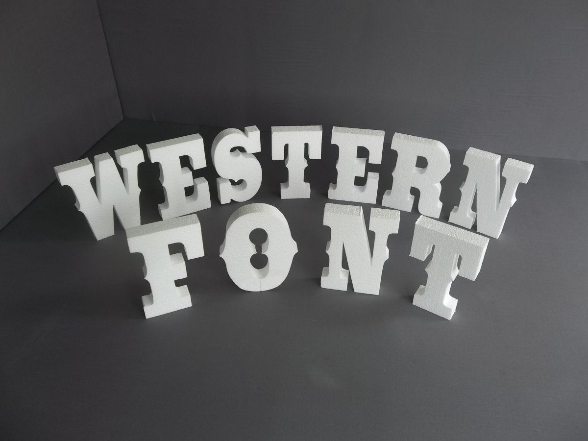 Economy Foam Letters 1" thick, unpainted for signs & concrete casting