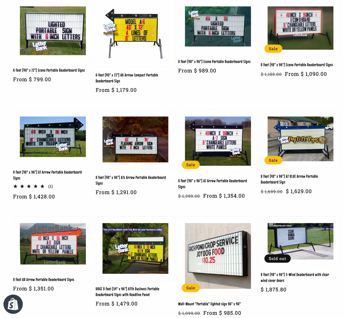 How to choose the best Roadside Portable Readerboard for your Business and Budget.