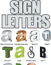 Dimensional Letters Lighted + Plain