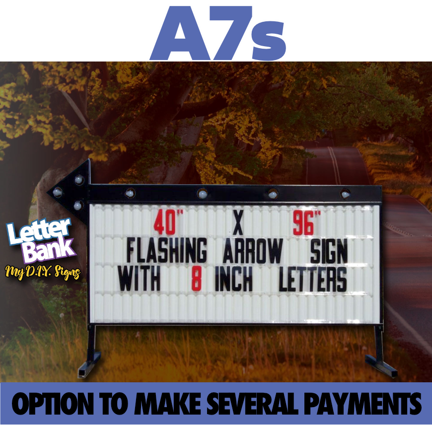 Roadside Signs A7s Lighted ReaderBoards by LetterBank. Roadside Readerboard and Marquee Replacement Sign Faces