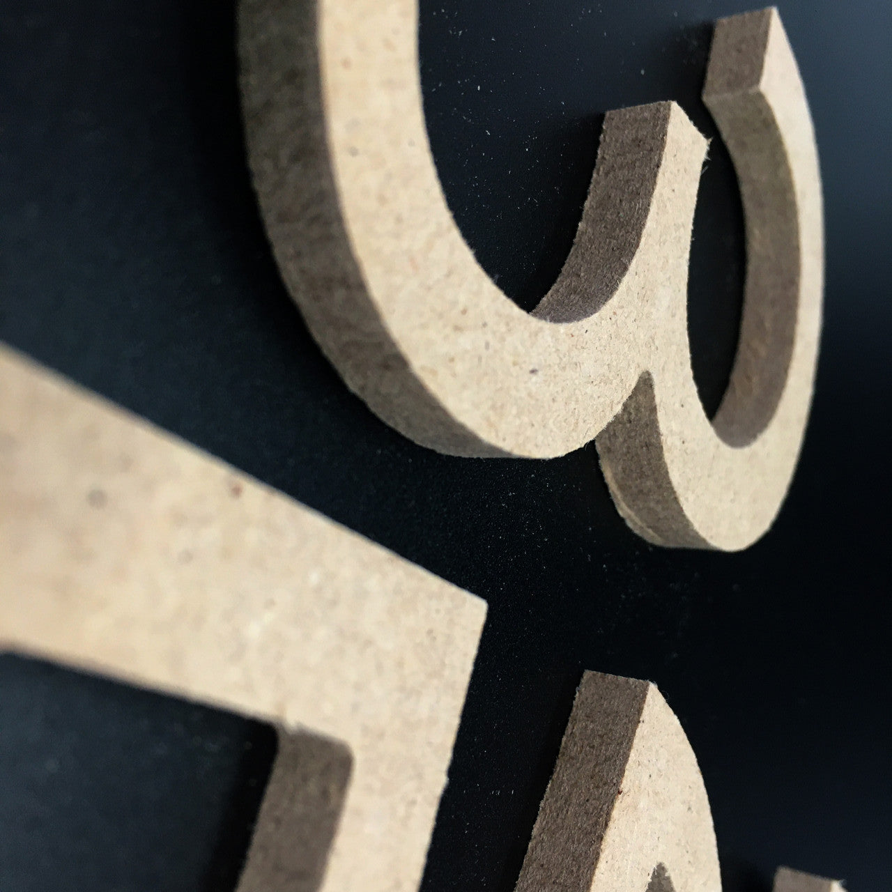 Concrete casting LETTERS in MDF for casting projects, per letter