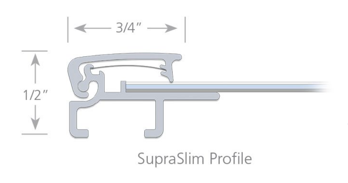 SUPRA SLIM PROFILE 0.75" Snap-Open Frames