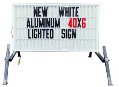 6 foot [40" x 72"] Econo Portable Readerboard Signs