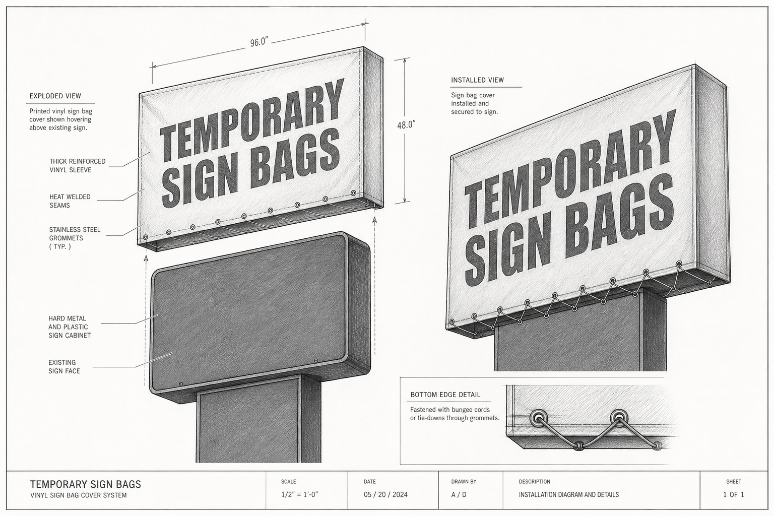 Custom Sign Covers for Existing Sign Cabinets – LetterBank | MyDIYsigns