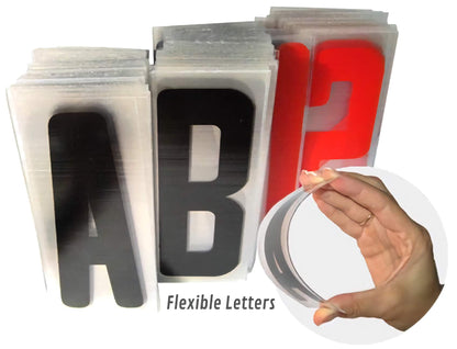 6" Flex Letter Set for Portable Lighted Advertising Signs
