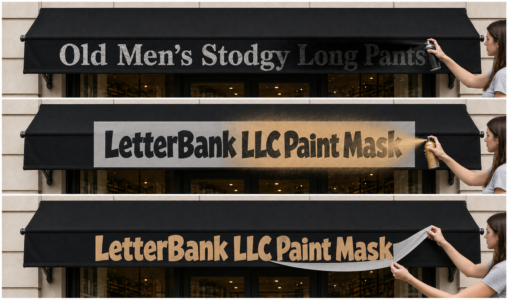 PaintMask Lettering for awnings, self-adhesive (price request ...