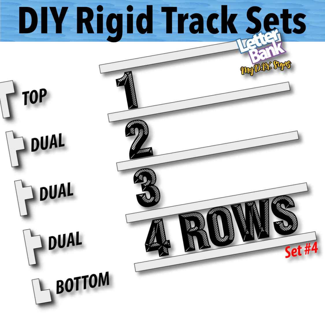 Sign Track for Thick Letters in 8 foot lengths