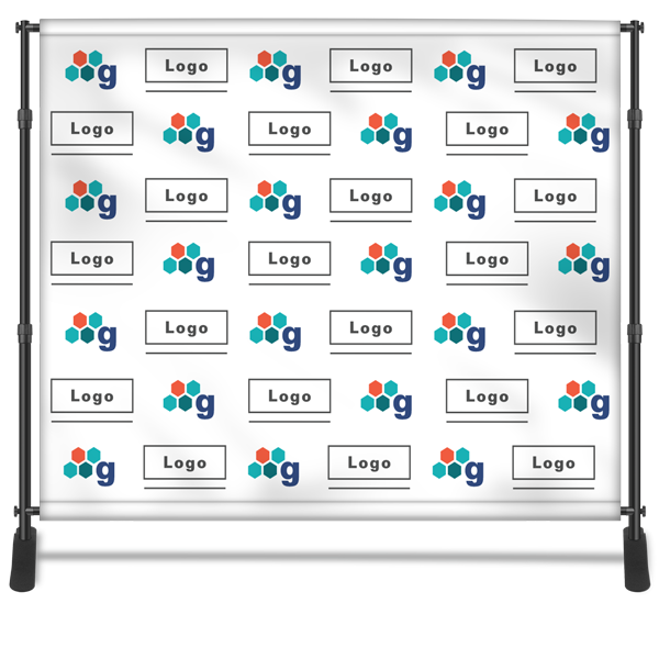 Step-and-Repeat Background for TV/Staging/Podiums 10 feet wide