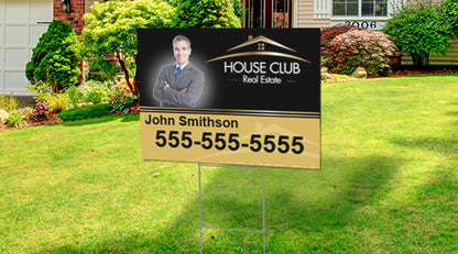 PROMOTIONAL Yard Sign and H wire stake