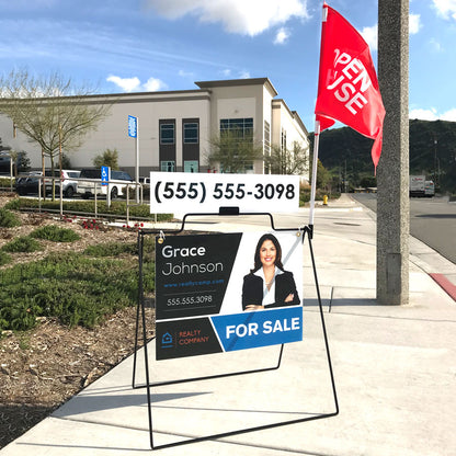 PROMOTIONAL Real Estate A-Frame with sign