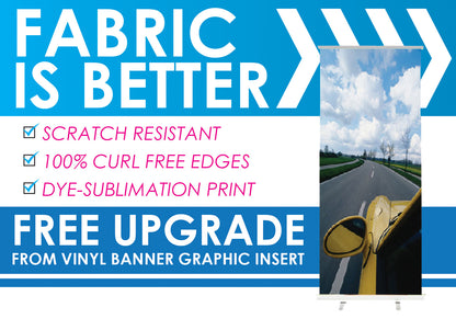 Banner Retractable and Stand 47x81"