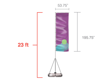 Banner Flags: 23ft Giant Flag Outdoor Banner Stand