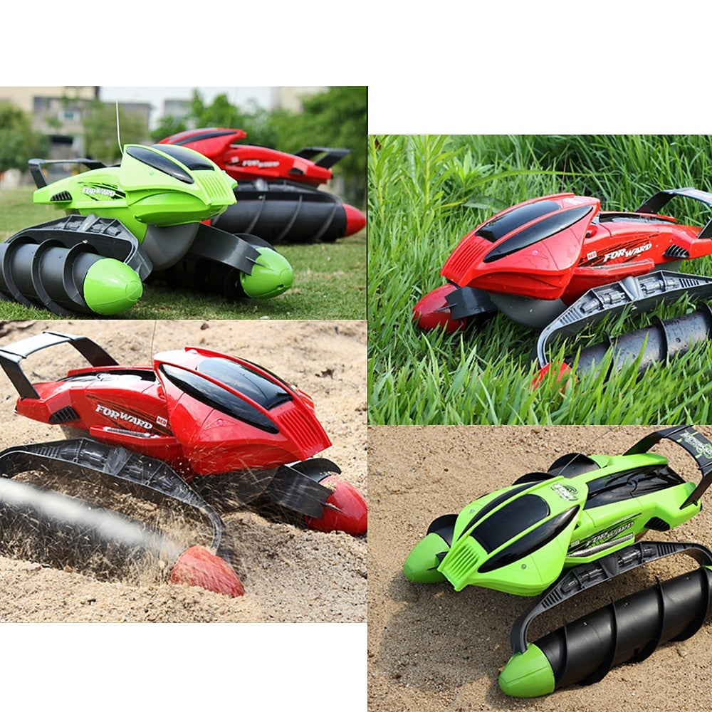 WOW RC Car Amphibious Stunt RC Tank 4CH 2.4G Tank 20 km/h