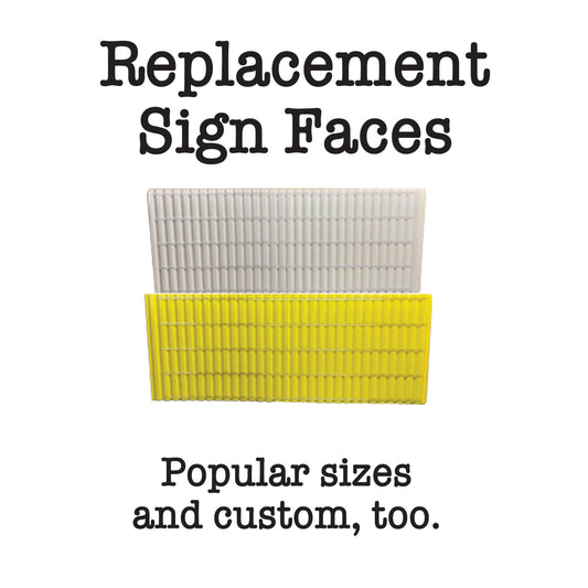 Larger Replacement Fiberglass v3 Sign Faces for Roadside Signs