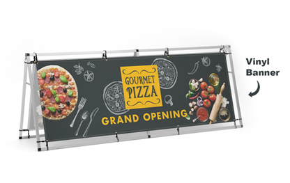 NEW 8 foot Wide horizontal sidewalk a-frame sign