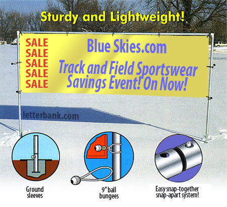 In-ground banner and pole stands