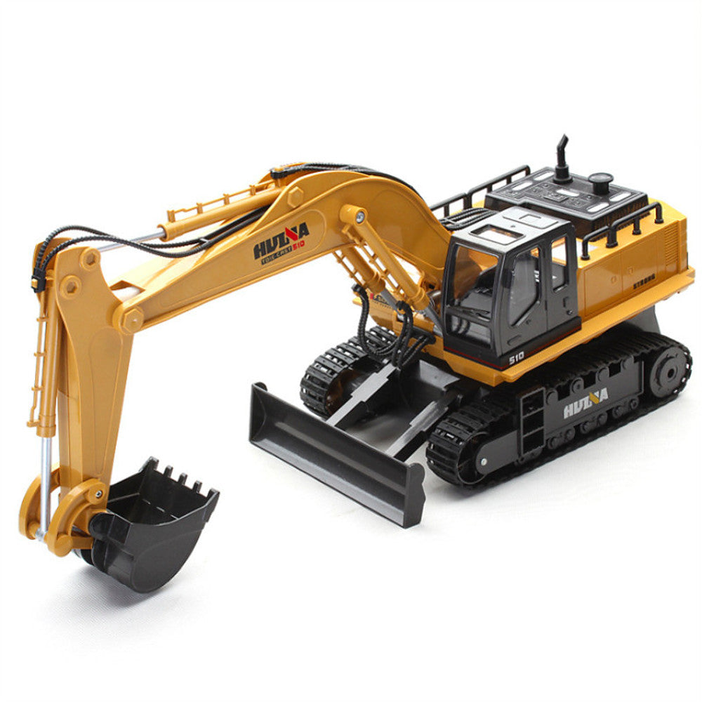 WOW RC Car HUINA 1510 11 Channel 2.4G Excavator 1:16 Remote Control / RC / Rechargeable / Electric