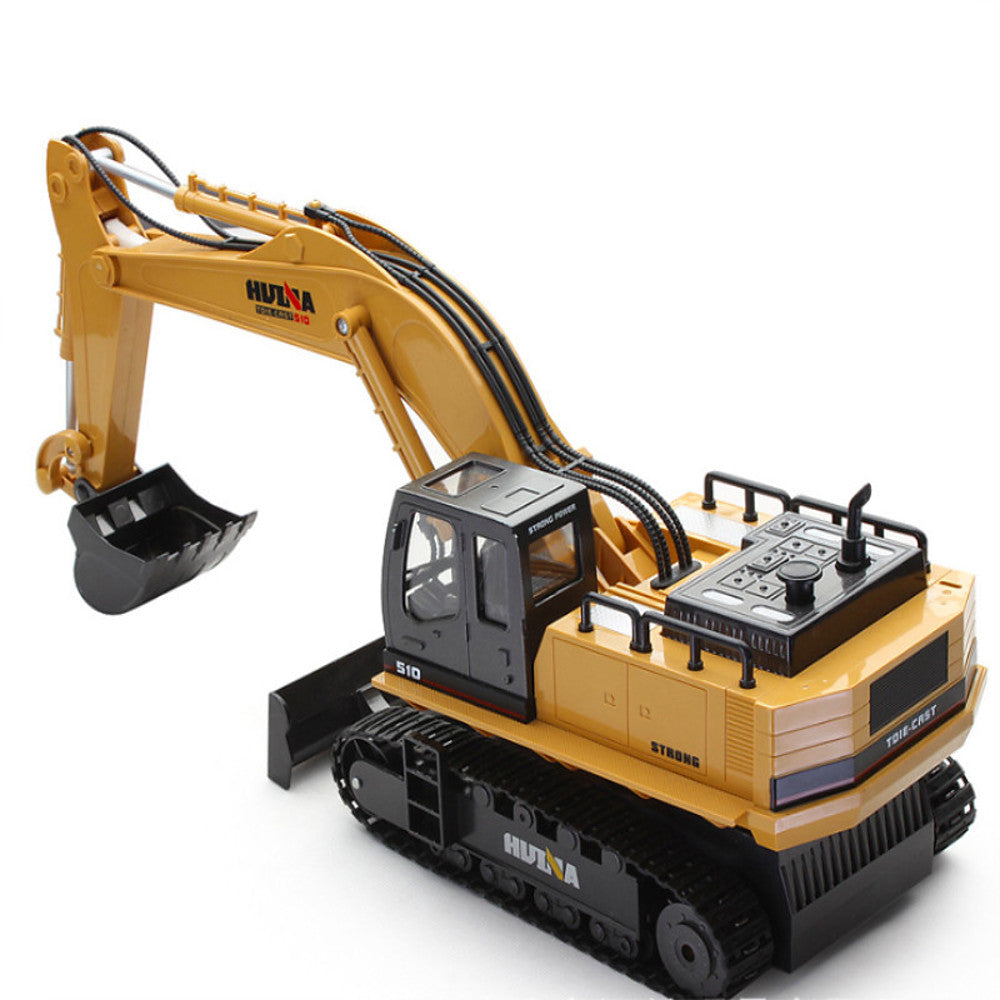 WOW RC Car HUINA 1510 11 Channel 2.4G Excavator 1:16 Remote Control / RC / Rechargeable / Electric