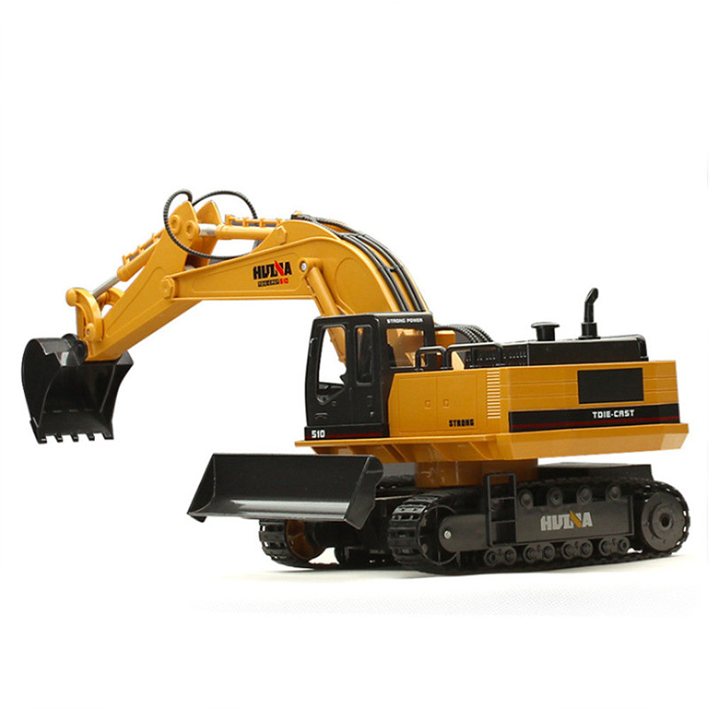 WOW RC Car HUINA 1510 11 Channel 2.4G Excavator 1:16 Remote Control / RC / Rechargeable / Electric