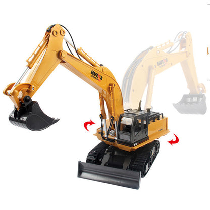 WOW RC Car HUINA 1510 11 Channel 2.4G Excavator 1:16 Remote Control / RC / Rechargeable / Electric