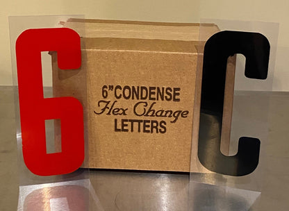 6" Flex Letter Set for Portable Lighted Advertising Signs
