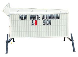 8 foot [40" x 96"] A8 Arrow Portable Readerboard Signs