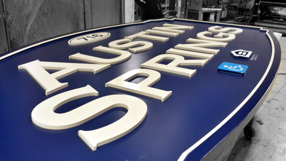 Dimensional building signs STEPPED – LetterBank | MyDIYsigns