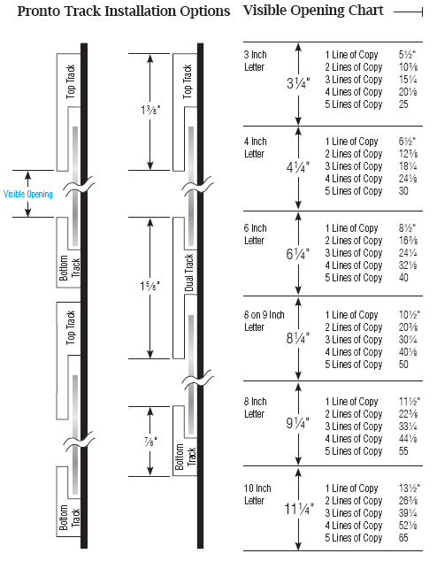 Track for Lighted Outdoor Signs with Rigid Sign Letters, 8 foot length ...