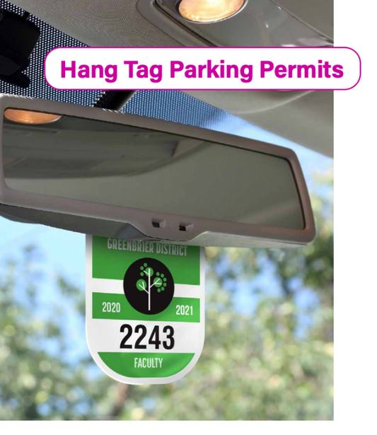 Rigid Parking Permits Hang Tags in 3 sizes
