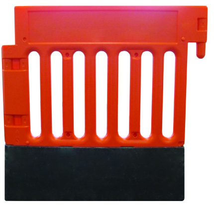 Shown in safety orange with optional 43 pound base