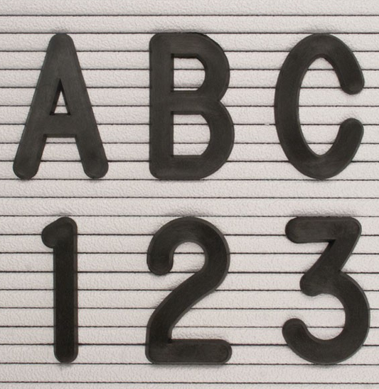 Letter Sprues Set: 2" black