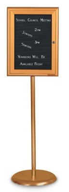 Bronze Base/ Bronze Frame Pedestal Letterboard